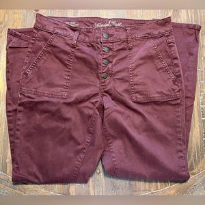 Universal Thread pants. Maroon. Size 8.